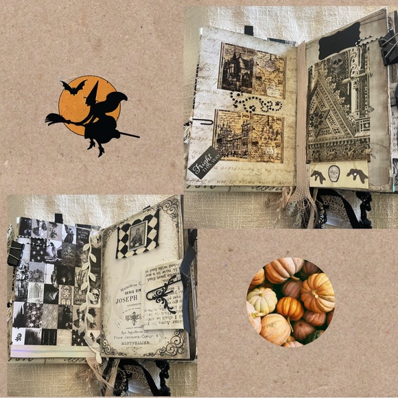 Haloween Junk Journal Homemade. 54 pages. 5x7 - Picture 3 of 15